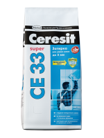 Затирка цементная для узких швов Ceresit CE 33 .055светло-коричневая 2кг