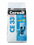 Затирка цементная для узких швов Ceresit CE 33.016 графит 2кг